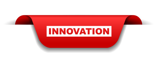 red vector banner innovation