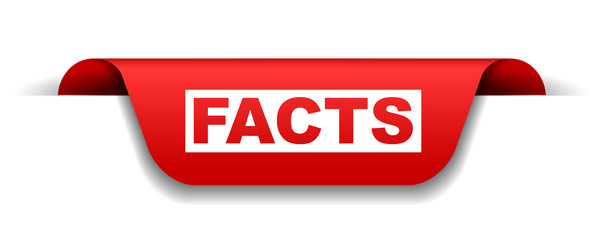 red vector banner facts