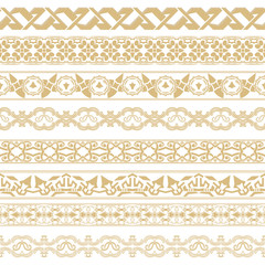 A vector set of dividers in east style.