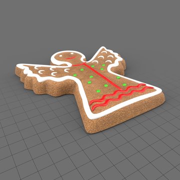 Gingerbread angel cookie