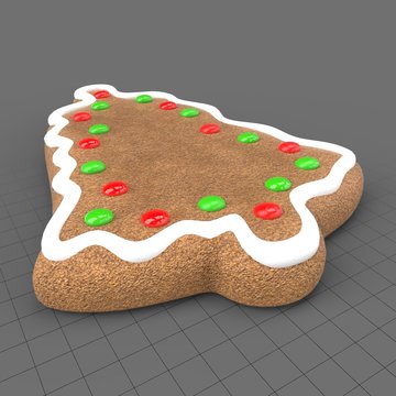 Gingerbread bell cookie