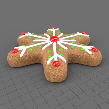 Gingerbread star cookie