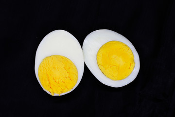 hard-boiled egg isolated