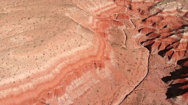 Drone aerial near Paria Rimrocks Toadstool Hoodoos in the Grand Staircase-Escalante National Monument