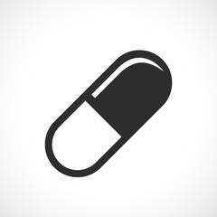 Capsule pill vector pictogram