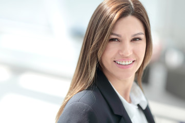 successful modern business woman in her office