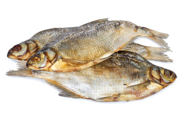 stack of three dried salted fishes