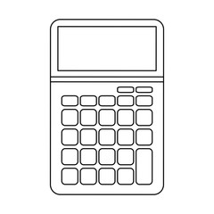 Money savings calculator black and white