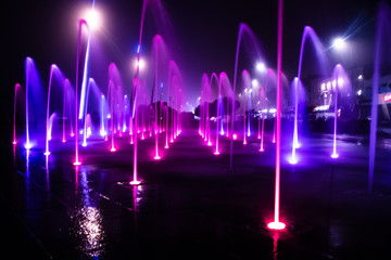 Purple Fountains