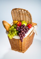 Summer picnic basket