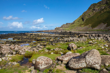 Looking towards the Giants Causeway in Northern Ireland