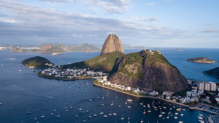 View of the Sugar Loaf in Botafogo in Rio de Janeiro