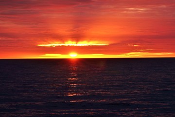 Obraz premium coucher de soleil sur la plage en Australie