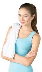 Portrait of a Fit Woman Smiling