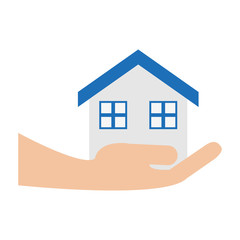 Hand holding real estate