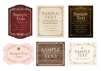 エレガントクラシカルカード