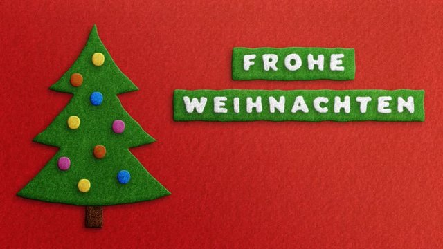 Weihnachten Animation aus Filz