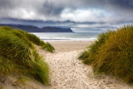 Keel Beach On Achill Island In Ireland