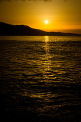 Beautiful background of a Moroccan beach with waves and sea