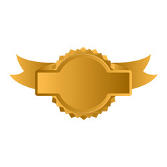 Isolated empty vintage premium label. Vector illustration design