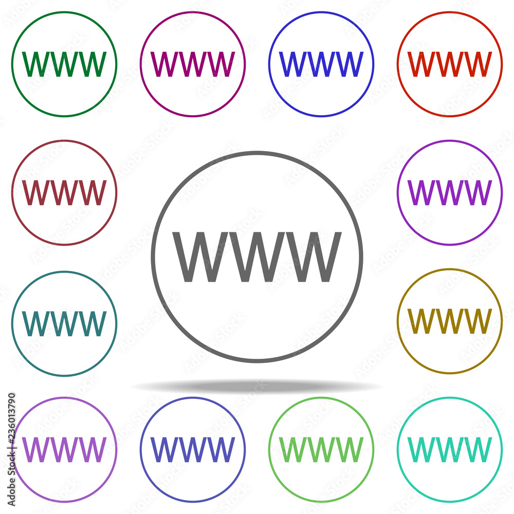 Poster site icon. elements of online and web filled in multi color style icons. simple icon for websites, w