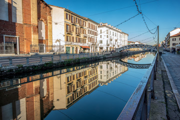 Walking in Milan Navigli