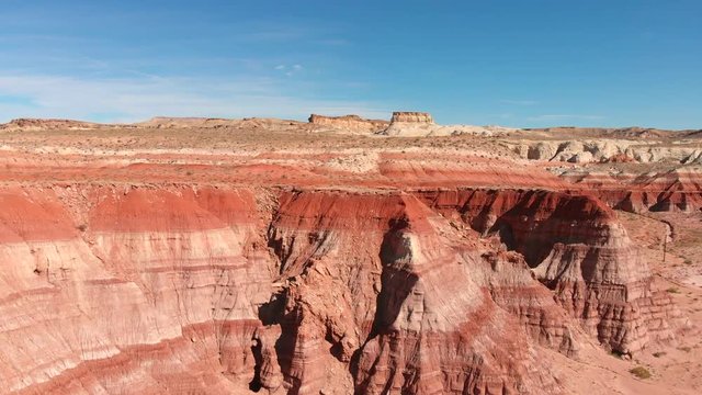 Drone aerial near Paria Rimrocks Toadstool Hoodoos in the Grand Staircase-Escalante National Monument