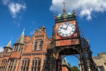 Eastgate Clock in Chester - obrazy, fototapety, plakaty