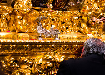 Procesiones de Semana Santa en Sevilla, Andalucia, España.
