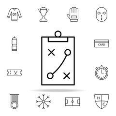 tactics icon. hockey icons universal set for web and mobile