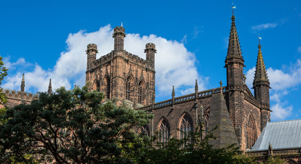 Fototapeta na wymiar Chester Cathedral in the UK