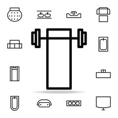 bench bar icon. furnitures icons universal set for web and mobile