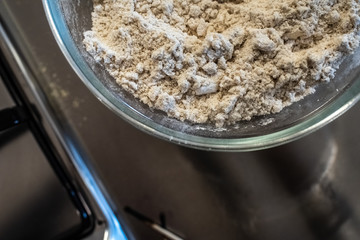 Bowl with rice flour