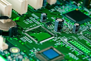 Obraz premium Motherboard Close-up
