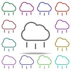 cloud of rain icon. Elements of autumn in multi color style icons. Simple icon for websites, web design, mobile app, info graphics