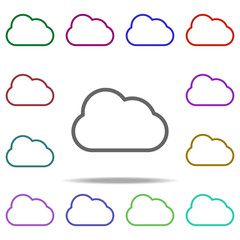 cloud icon. Elements of autumn in multi color style icons. Simple icon for websites, web design, mobile app, info graphics