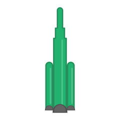 Isolated nuclear missile icon. Vector illustration design
