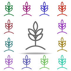 wheat icon. Elements of autumn in multi color style icons. Simple icon for websites, web design, mobile app, info graphics