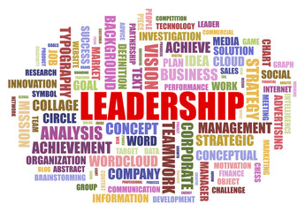 Fototapeta premium Leadership Word Cloud