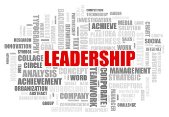 Fototapeta premium Leadership Word Cloud