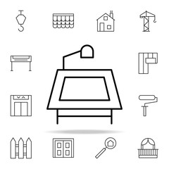 Desktop icon. architecture icons universal set for web and mobile