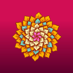 colorful flower vector graphic