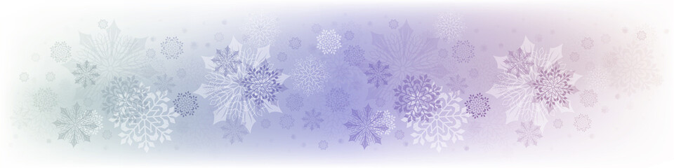 Naklejka na ściany i meble Christmas colored design with lots of beautiful snowflakes.