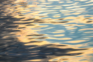 Water reflection with sun light