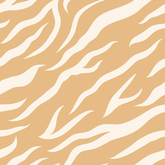 Tiger stripes seamless vector pattern