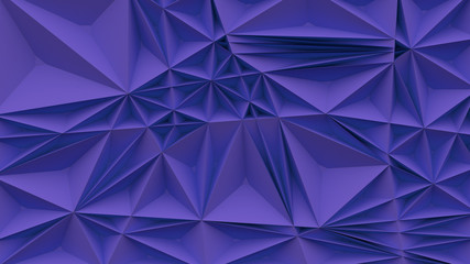 Blue triangular abstract background 3d rendering