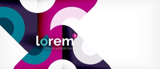 Abstract round elements composition background, organic design