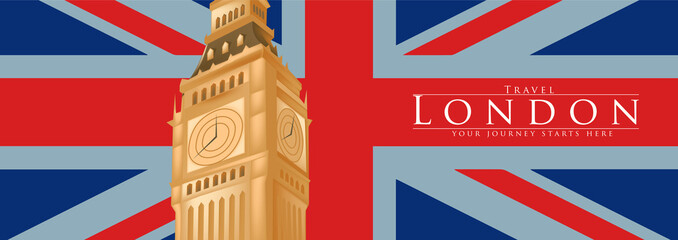 Obraz na płótnie Canvas Vacation Travel to london, england landmark and food, vector illustration. ​