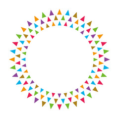 geometric pattern circle ( color)