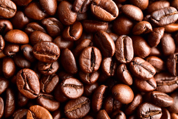 roasted coffee beans , can be used as a background